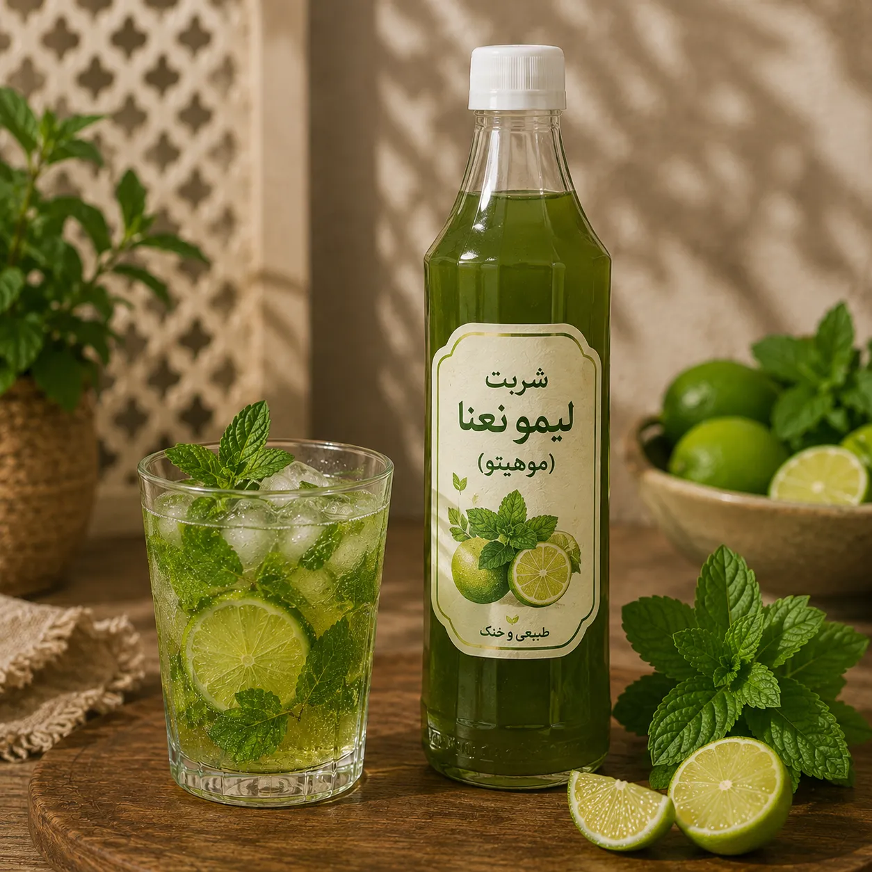 شربت لیمو نعنا